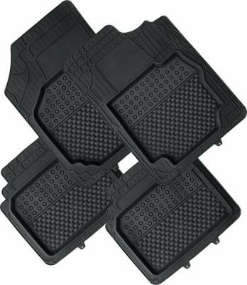 China Wholesale Non-Slip Non-Slip All Season Universal Car Floor Mats Flexible Rubber Black for sale