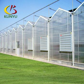 China PC Sheet P96VD440 Venlo Roof Type Small Plastic Greenhouse Hydroponic Greenhouse for sale