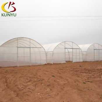 China PE Arch Roof Type Plastic Sheet Inflatable Greenhouse Commercial Greenhouse For Sale for sale