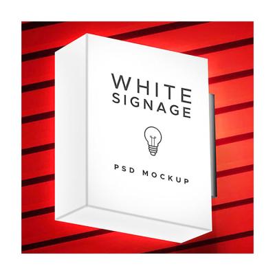 China Square Single Custom Outdoor Double Sided Acrylic Advertising Light Boxes Store Display Sign Light Box Translucent Round With Logo for sale