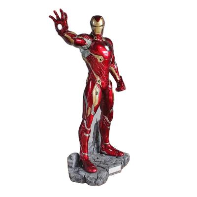 China Japan May 30cm New Custom Life Size Collectable 3D Decoration Superhero Figure Resin Fiberglass MK8 Iron Man Statue For Sale for sale