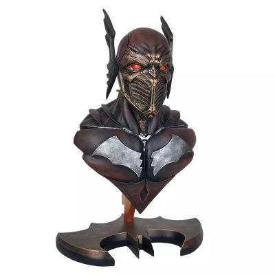 China From Japan Factory OEM Home Decoration Marvel Drawing 1/4 Dark Knight Rises Resin Bronze Caesar Bust Statue With Mask Directly for sale