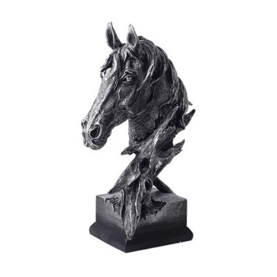 China China Factory Direct Outdoor Life Size Fengshui Large Marble Brass Resin White Black White Horse Bronze Gold Statue for sale