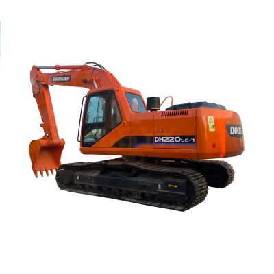 China Excellent Doosan DH220LC-7 Doosan 220 used backhoe excavator with low hours used doosan excavator 1.18 m² ³ for sale