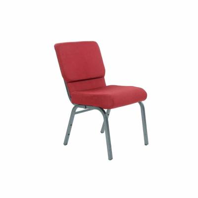 China Gray Blue Red Green Traditional Colorful Church Chairs Fashionable Durable Steel Tube Chair Comfortable Stacking Auditorium en venta