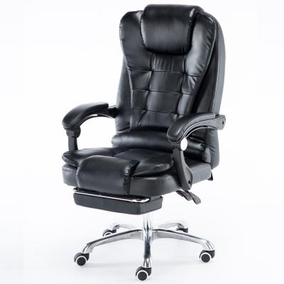 China Update (Height)Adjustable Home Office Boss Massage Computer Chair With Wheels Can Lie Down With Foot Lift en venta