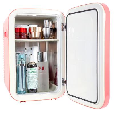 China THERMOELECTRIC Glass Door Small Fridge In Car 110-230V AC Mini Fridge Makeup Car Fridge for sale