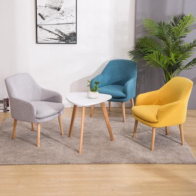 China Simple Wooden Sofa Chair Dining Chair Modern (Others) Living Room Chairs Adjustable for sale