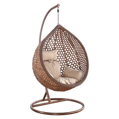 China Modern Patio Egg Shape Hanging Swing Chair Garden Swing Chair Outdoor Furniture for sale