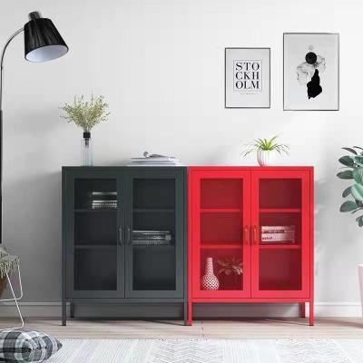 China High Quality Furniture Adjustable Storage Cabinet Furniture Corner (Waist) Metal Cabinet With 2 Doors for sale