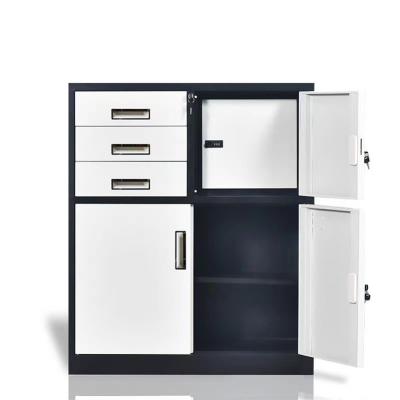 China Durable Steel Mobile Office Cabinet 3 Drawers Metal Executive File Cabinet For School Office for sale