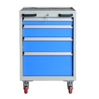 China Durable Factory Tool Box Cabinet On Wheel Customized Tool Cabinet With Tools Car Workshop Trolley Cabinet for sale