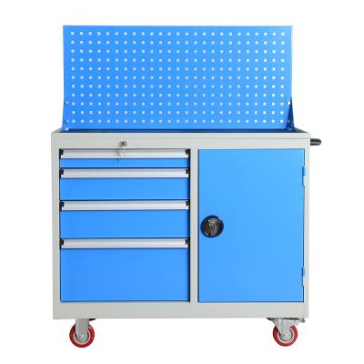 China Heavy Duty Storage Box Movable Tool Cabinet Garage Workshop Tool Trolley Trolley for sale