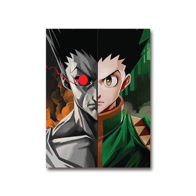 China Japan Anime Poster 3D Lenticular Print Hunter X Hunter 3D Triple Transition Pictures Spill 3D Wall Art Prints Wall Decor for sale