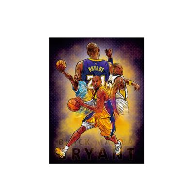 China Custom Europe 3D &Flip Effect Kobe Bryant Lenticular Poster 3d Poster Basketball Player Lenticular Images for sale