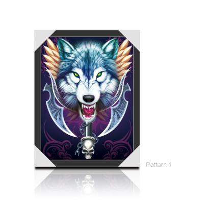 China USA 3D Poster 30x40cm Lenticular 3d Image Lenticular Animal Picture Of Wolves zu verkaufen