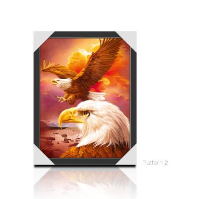 China USA 3 images changing 3D lenticular flip situation of flying eagle poster for sale