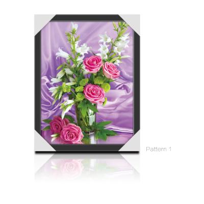 China 30x40cm Europe Beautiful Flowers 3d Lenticular Picture 3d Flip Poster For Wholesale Promotion for sale