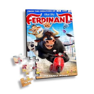 Cina Lenticular Printing 3D Puzzle with Movie Characters or Flip Jigsaw Children Family Games Educational 3D Toy Puzzle in vendita