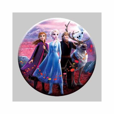 China 3D 3D lenticular badges with plastic round 3d lenticular pin of Elsa and Anna Princess for decoration gift for sale