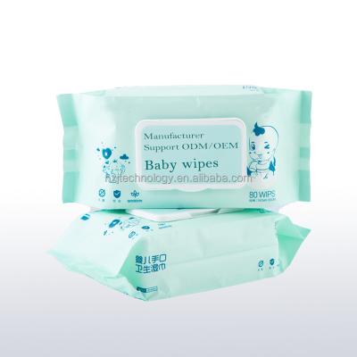 China Contains No Preservatives Pure Soft Organic Soft Organic Disposable Baby Water Wet Wipe Support No Preservatives for sale