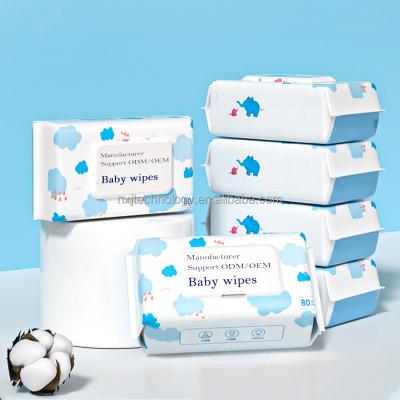 China Contains No Preservatives OEM ODM 30Pcs 50Pcs 100Pcs Ultra Soft Cloth Cloth Ultra Soft Water Wipes Wet Wet Cloths For Kids for sale