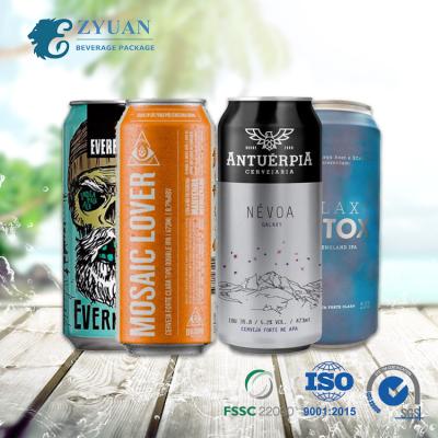 China Standard Hot Selling 500ml Beverage Can Be Customized Empty Coconut Water Seltzer White Aluminum Cans For Beverages for sale