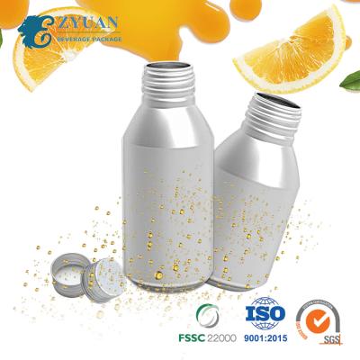 China Eco Friendly Soft Drink 400ml Beverage Beer Blank Aluminum Beverage Bottle With Screw Lid for sale