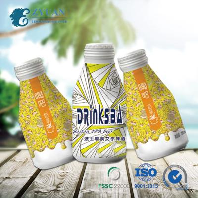 China Cheap Beverage 400ml Price Energy Drinks Beer Blank Empty Customized Printing Aluminum Beverage Bottles With Screw Cap for sale