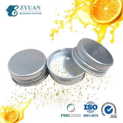 China Non Spill Logo Glass Bottle Lid Wine Bottle Caps 38mm Printed Aluminum Screw Cap for sale