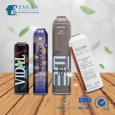 China Universal Size Aluminum Custom Metal Aluminum Aerosol Empty Cans for sale