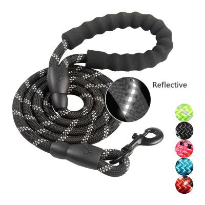 China Soft Padded Heavy Duty Heavy Duty Reflective Heavy Duty Lead 1.5m Reflective Grip Rope Dog Leash Sturdy for sale