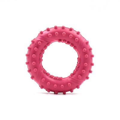 China Viable Non-Toxic Teeth Cleaner Rubber Ring Indestructible Dog Chew Toy for sale