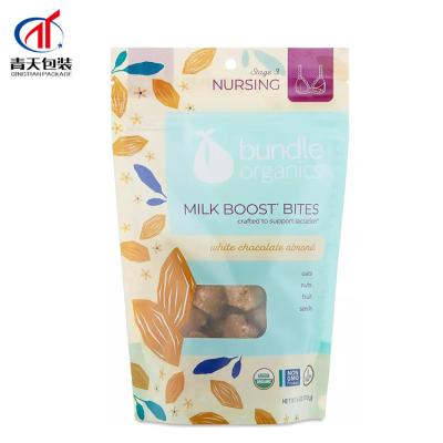 China Food Grade Recyclable Plastic Zip Lock Cookie Fancy Bag For Food Packaging for sale