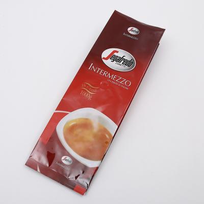 China Food Laminated Flat Bottom Coffee Pouch Instant Coffee Packaging Bag With Zipper for sale