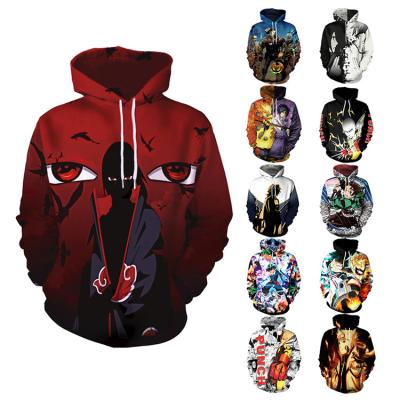 China 2021 new fashion Anti-wrinkle anime oversized casual men's printed hoodies wholesale hoodie sweatshirt for sale