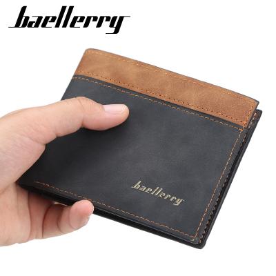 China 2021 baellerry wholesale brand waterproof men's PU card holders small short wallet design new pinch for sale