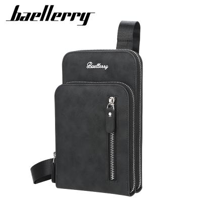 China Lady Baellerry Vegan PU Leather Multifunctional Cross - Body Bag Men Customize Wallets for sale