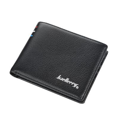 China Waterproof top 2021 selling small men's leather baellerry porket leather pu wallet bank card holder for sale