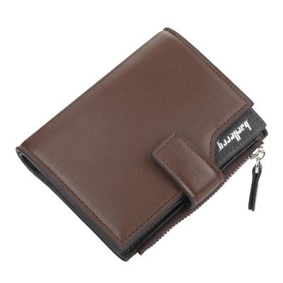 China Waterproof Korean Leather Baellerry Wallet Baellerry Men's Small Male Fashion Wallet Cash Card Holder Coin Purse for sale