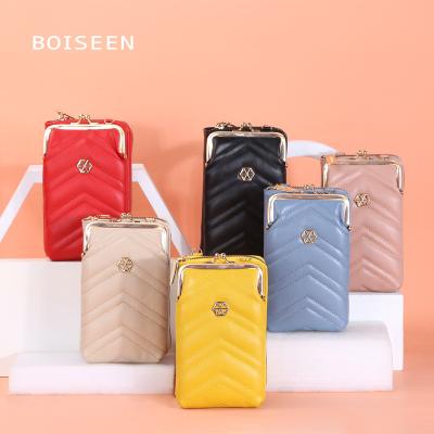 China New Design Waterproof Cross -body Wallet Phone Case Wallet Women Phone Wallet For Ladies Large Capacity Bag With Chain for sale