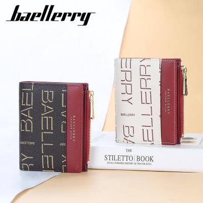 China BAELLERRY European Vertical Ladies Fashion Purse Coin Zipper Multi-Card New Waterproof Short Wallet and American Card Holders for sale