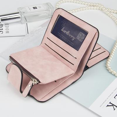 China 2021 fashion travel vintage mini wallet card holder mujer de para de billetera leather baratas short Baellerry brand wallets for women for sale