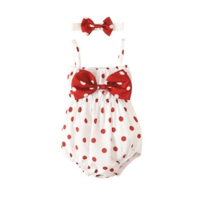 China Baby Leakage Shoulder Bag Crawling Costume Baby Harpy Triangle Sling Baby Summer Bow Crawling Casual Fart Costume for sale