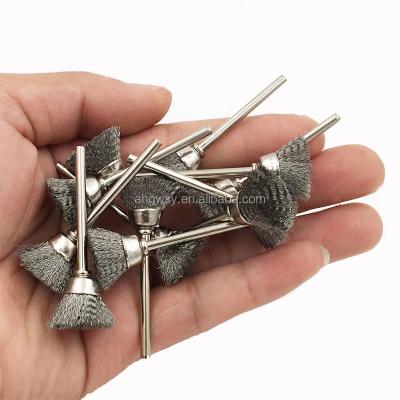 China Mini Die Grinder Abrasive Tool Polish Brushes Steel Rotary Tools Accessories / Nylon Wire Cup Brush for sale