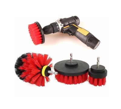 China Round Stiff Bristle Nylon Cordless Drill Powered Brush Revolving Heavy Duty Friction Brush for sale