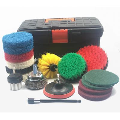 China Sepcial Drill Brush Cleaning Attachment Scrub Brush Drill Brush for sale