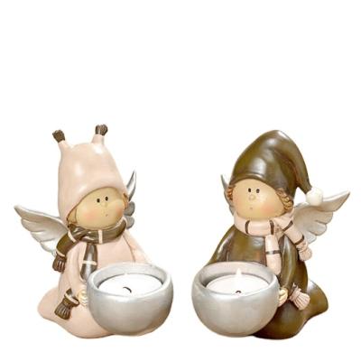 China Europe Home Decoration Candle Holder Decorations Large Resin Crafts Garden for sale