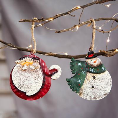 China Durable Custom Christmas Tree Ornament White Christmas Ornaments Metal Christmas Ornaments for sale