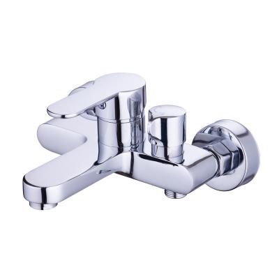 China Without Slide Bar Modern wholesale bathroom chrome-plated square shower faucet hidden wall faucet for sale